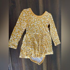 Little Sleepies Golden Poppies Twirl Dress with Bodysuit